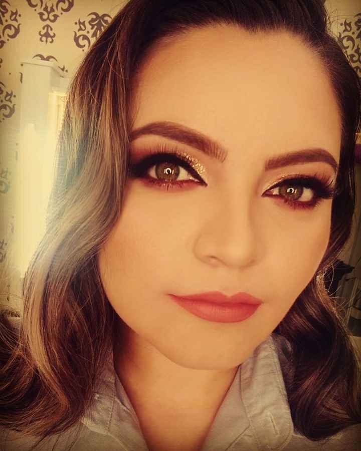 Mi prueba de maquillaje y peinado 