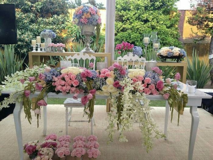 Flores para mesa de novios 7