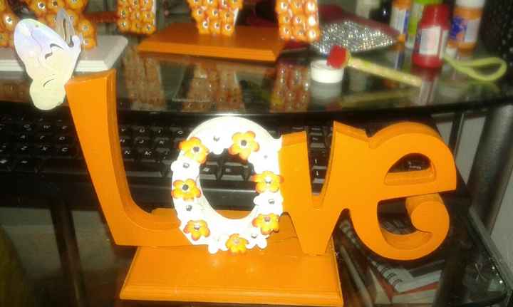 Letras para mesa de dulces - 1