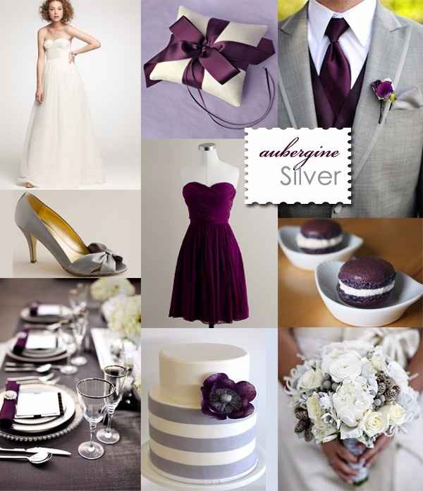 aubergine silver 