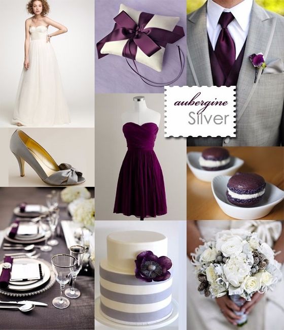 aubergine silver 