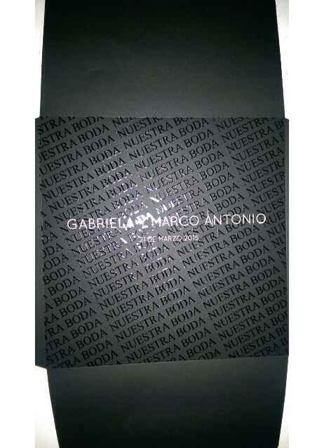 Invitaciones negras - 1