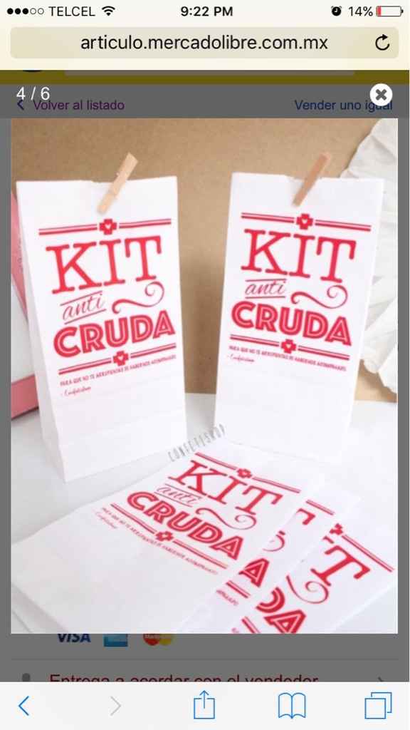 Bolsas para kit anticruda - 1