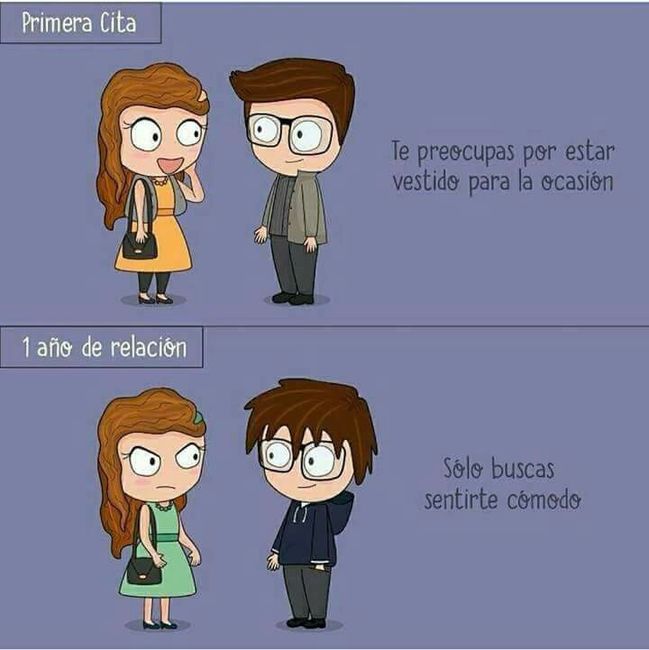 1ra cita vs 1 año de relación! 😏 3