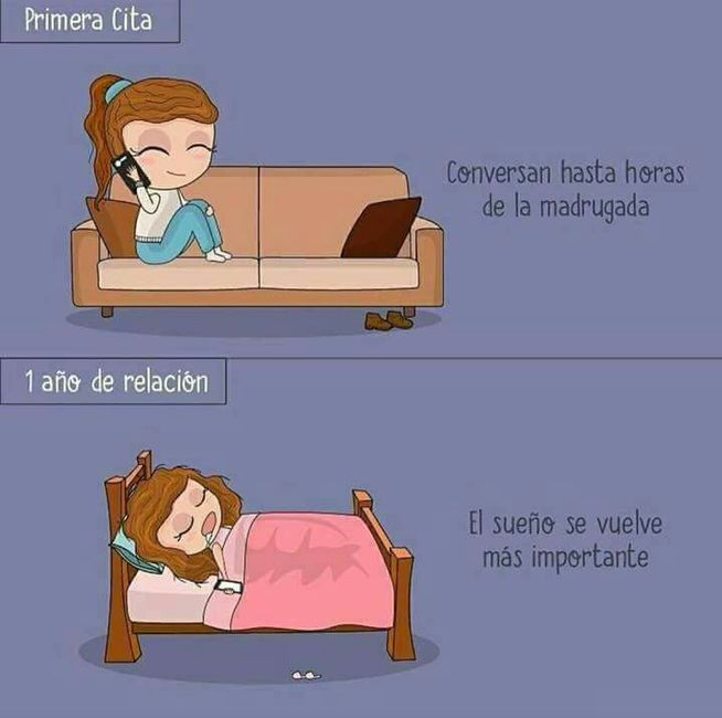 1ra cita vs 1 año de relación! 😏 10