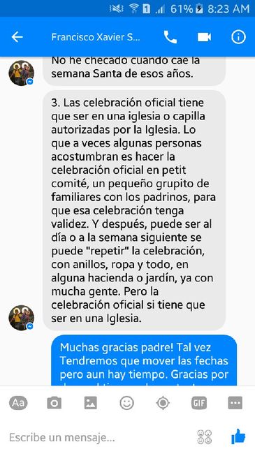 Misa católica en jardin - 1