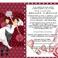 Anniie reta a l@s novi@s de la comu a; presumir sus invitaciones para el maravilloso día b - 1