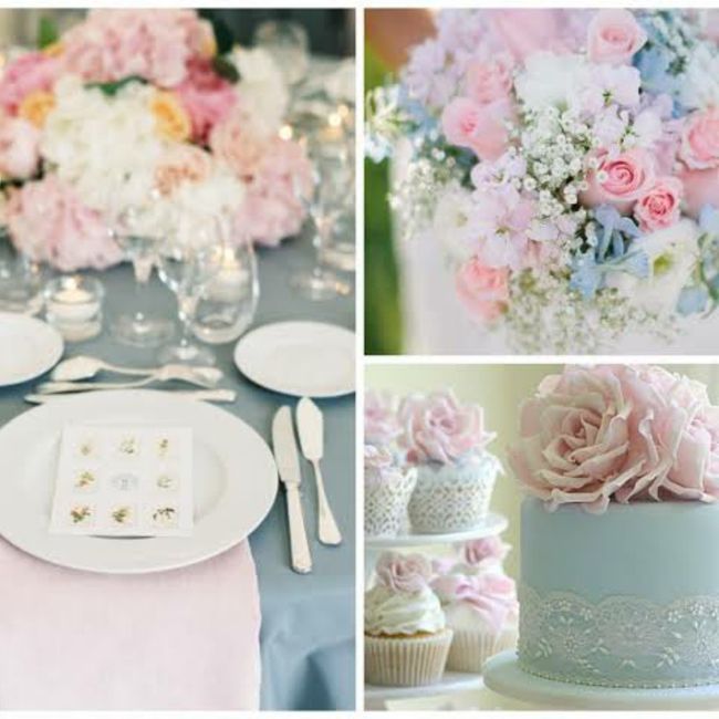 Boda rosa cuarzo y azul serenity - 12