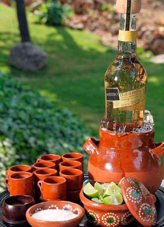 mesa de bebidas 