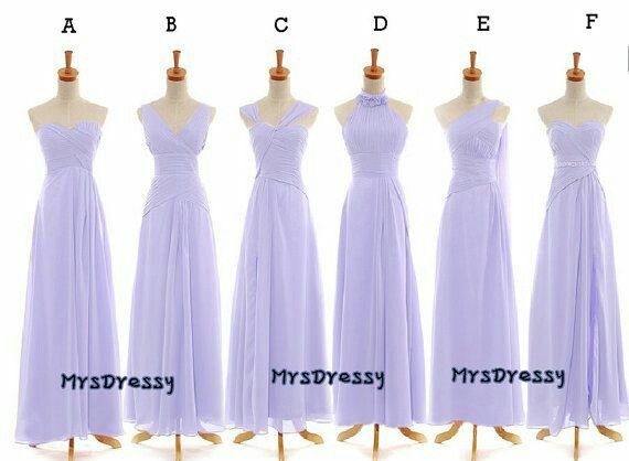 Vestidos de dama tonos morado. - 12