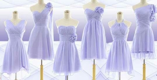 Vestidos de dama tonos morado. - 13