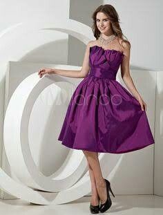 Vestidos de dama tonos morado. - 19