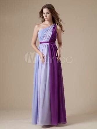 Vestidos de dama tonos morado. - 20