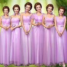 Vestidos de dama tonos morado. - 21