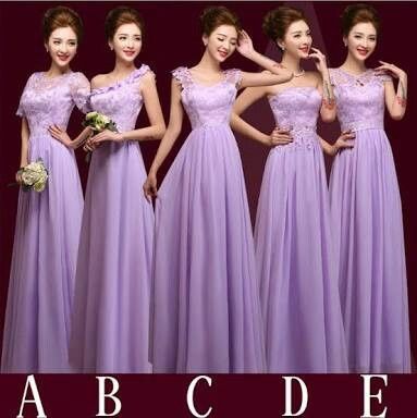 Vestidos de dama tonos morado. - 26