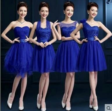 Vestidos de dama tonos azules - 2