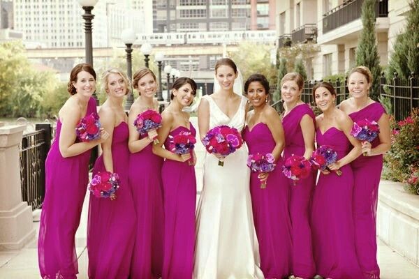 Vestidos de dama tonos rosa - 20