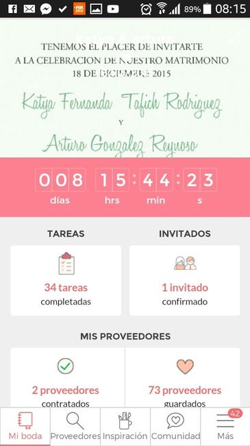 A cuántos días están? - 1