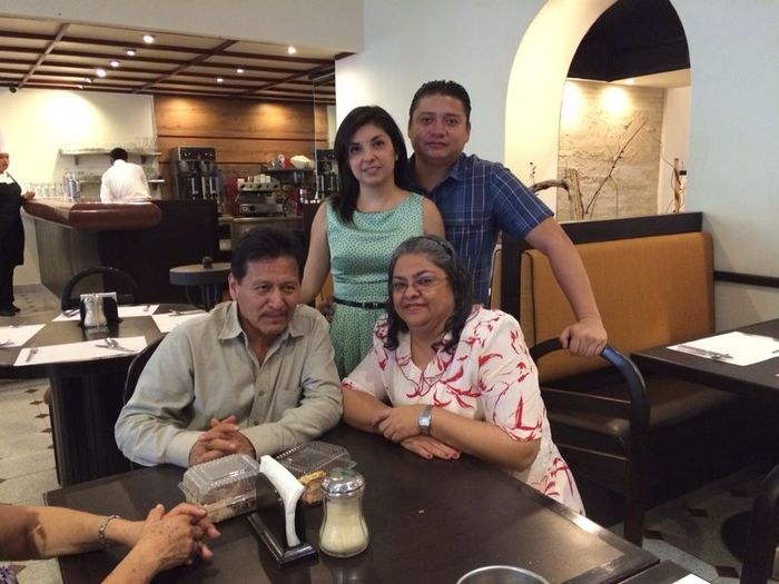 Con mi hermana y cuñado