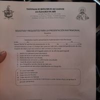 La forma M1 en boda religiosa - 1