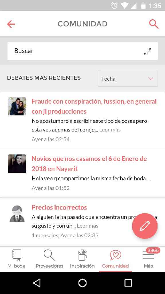 Falla en la app y web - 1