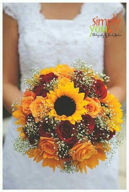 Girasoles en el ramo - 4