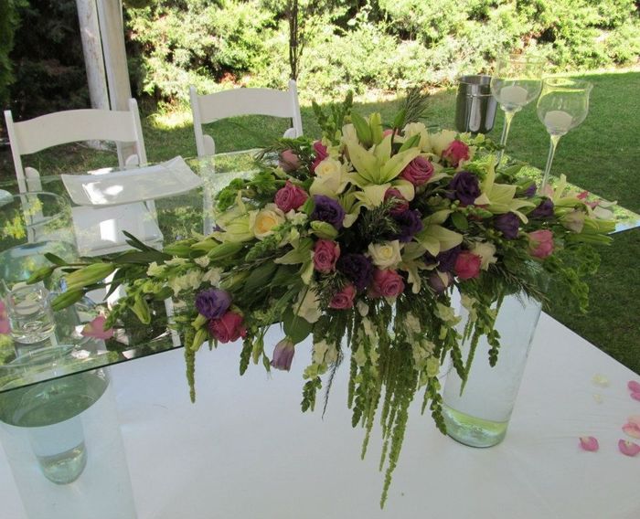 Decoración mesa principal