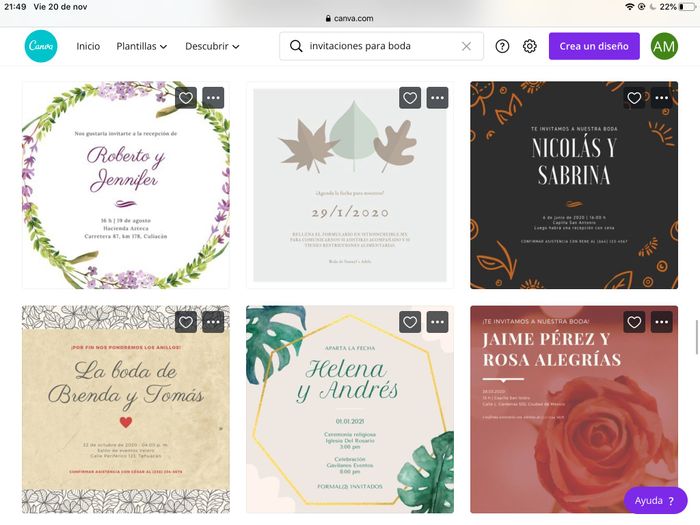 Invitaciones diseño tu mismo o mandarlas a hacer - 1