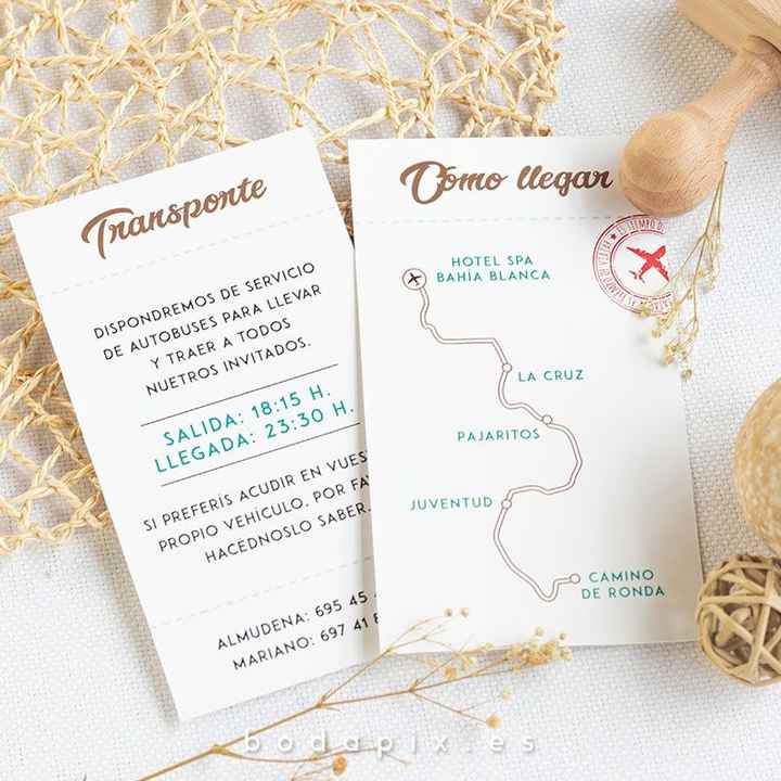 Avísale a tus invitados que tienes transporte u hotel - 3