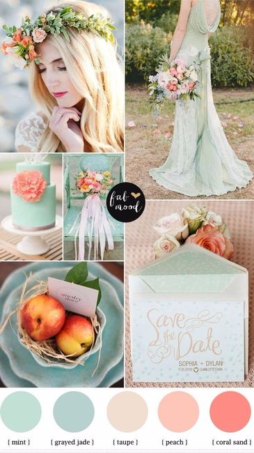 Paleta de colores de mi boda