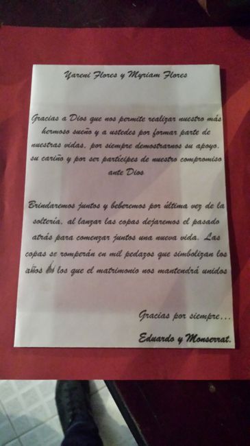 Invitación para padrinos - 1