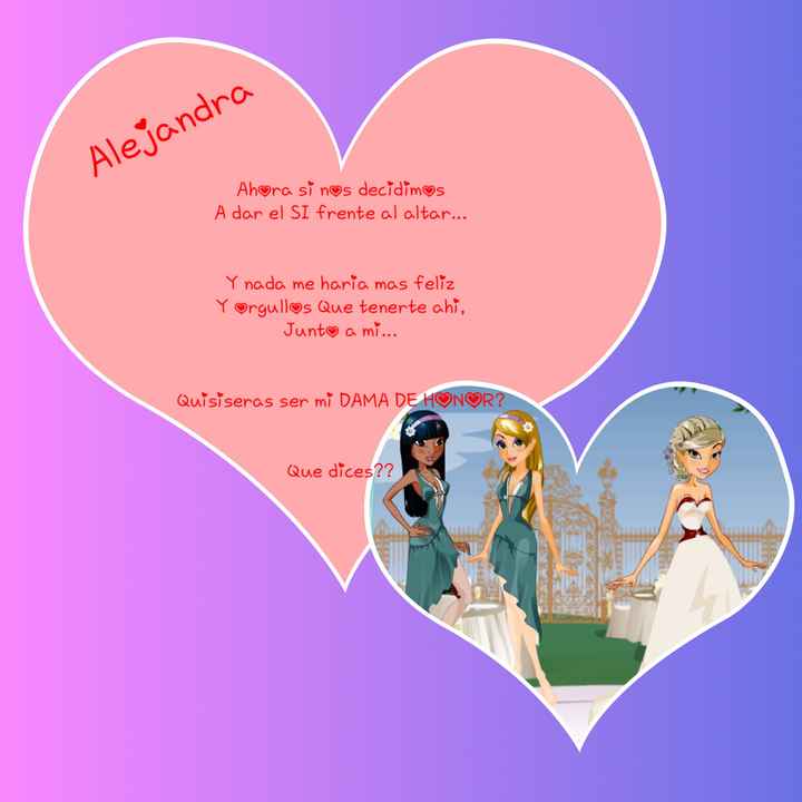 Damas de Boda ¿Cómo pedírselos? - 1