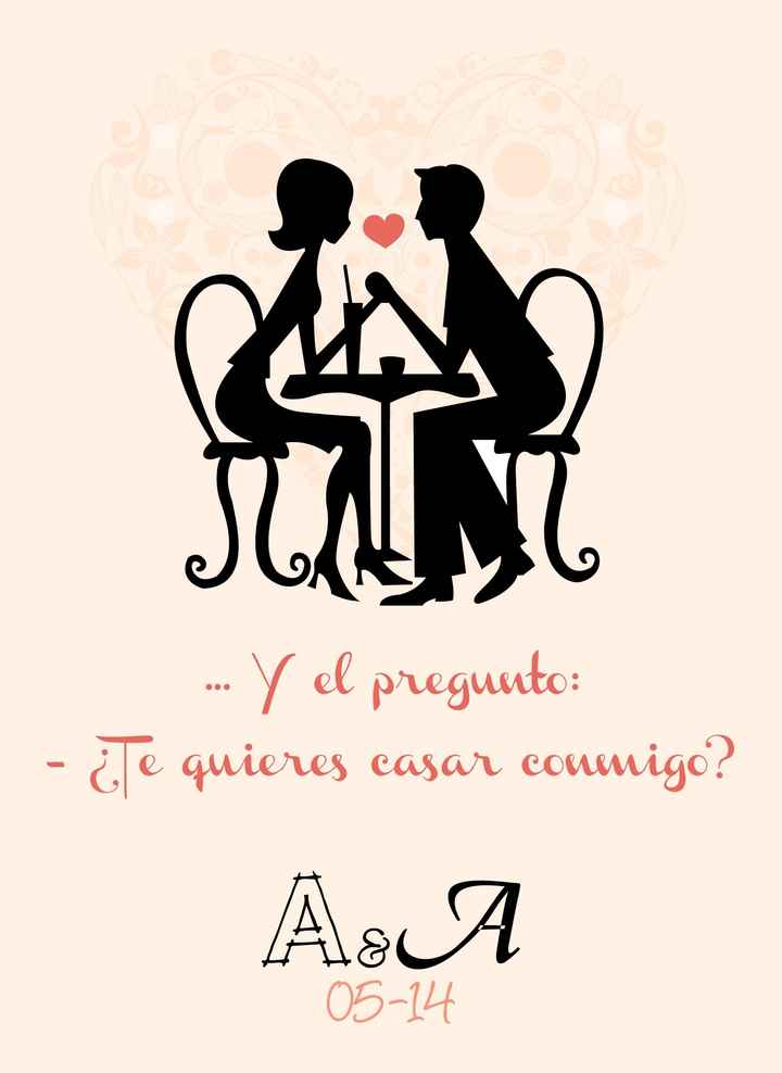 Y asi me dio el anillo!!