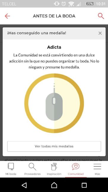 Mi nueva medalla... novia adicta... y si! - 1
