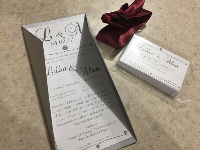 Invitaciones y mesas de regalos! - 2