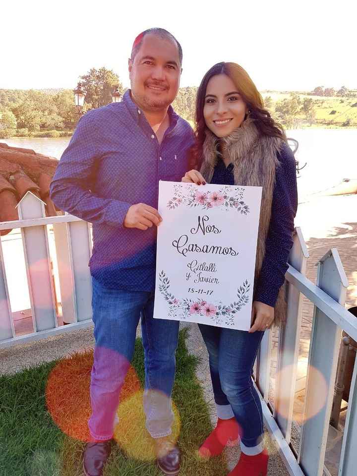 Anunciando que nos casabamos
