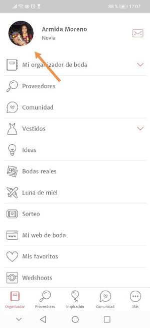 Alguien podría explicarme como agregar la cuenta del novio? 3