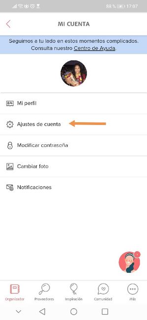 Alguien podría explicarme como agregar la cuenta del novio? 5