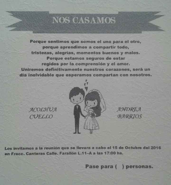 Invitaciones... - 1