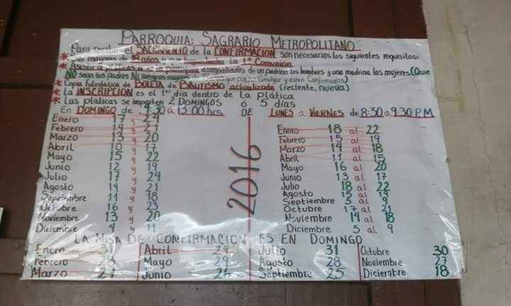 CONFIRMACIONES 2016 en el Sagrario Metropolitano