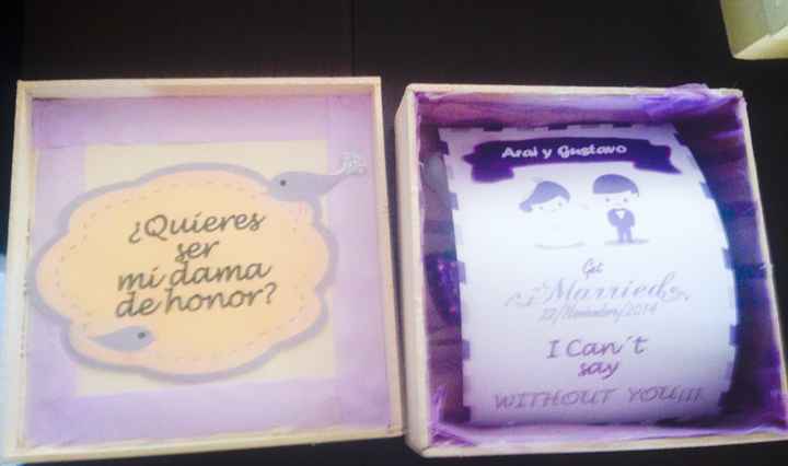 Ideas invitaciones damas de honor 