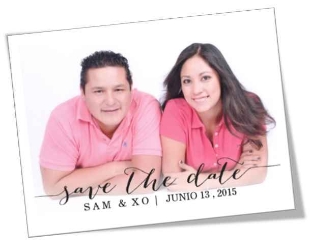 Save the date Sam y Xo