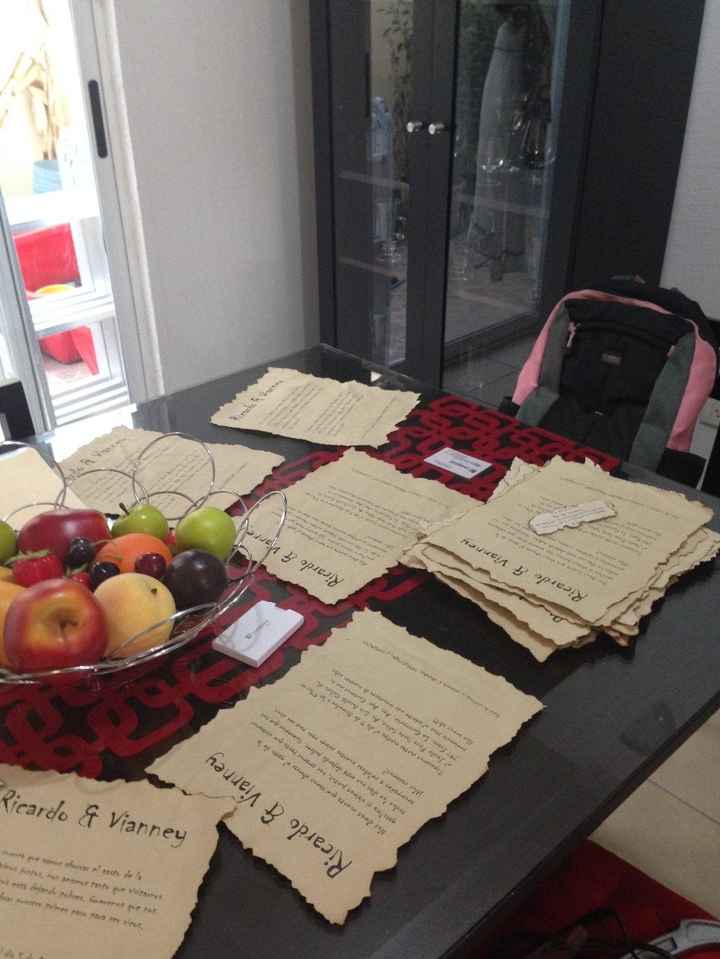 Secado de invitaciones :)