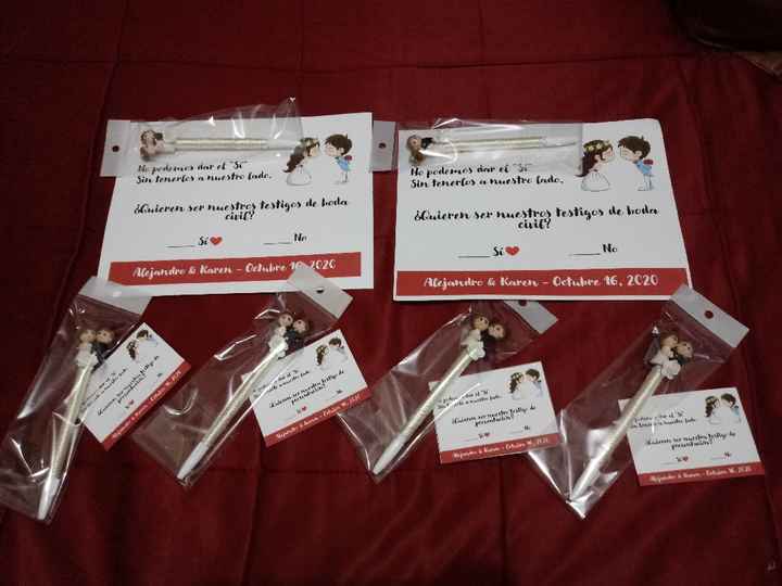 Detalles padrinos, testigos y damas💕 - 2