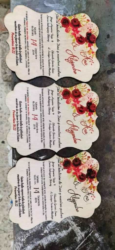 Invitaciones casi listas para entregar. - 3