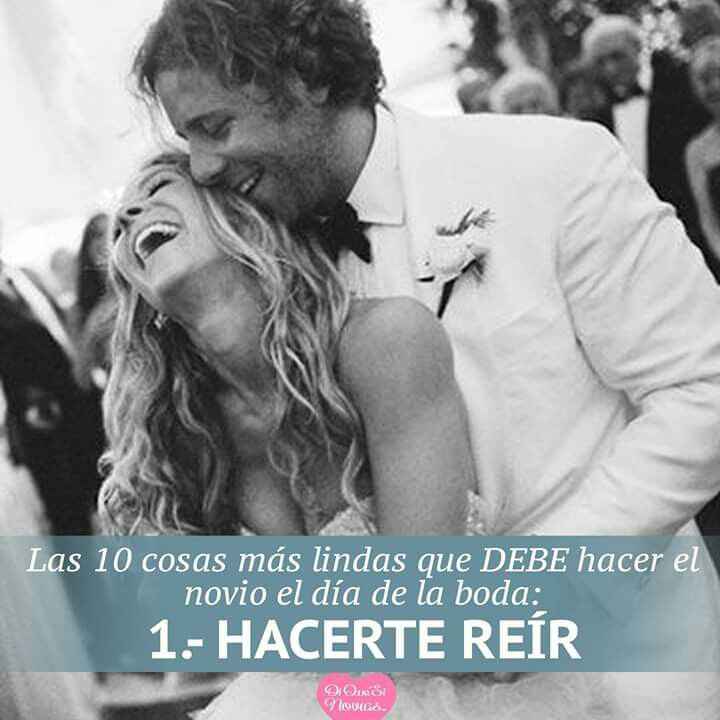 10 cosas que debe hacer tu fm el día de la boda - 1