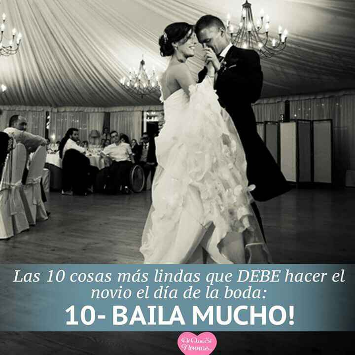 10 cosas que debe hacer tu fm el día de la boda - 10