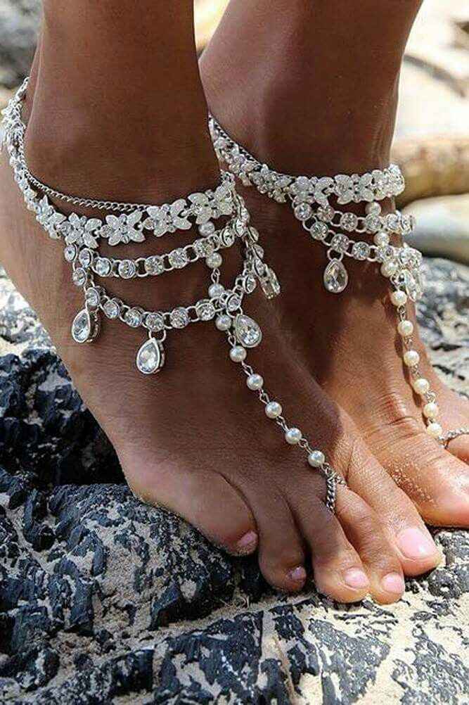 Boda en playa- sandalias descalzas - 5