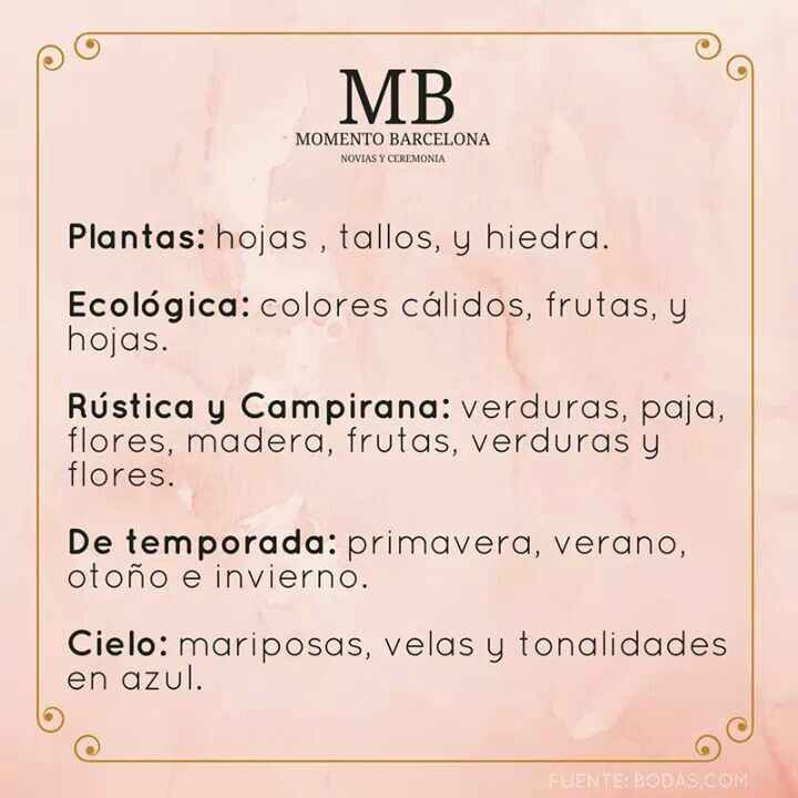 Temáticas de boda - 2