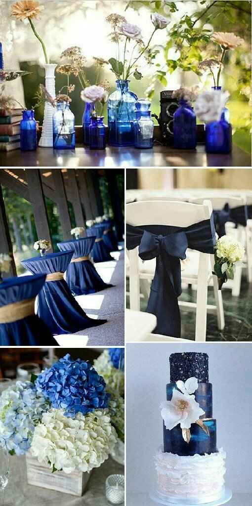 Combinaciones de colores en azul  y blanco - 14